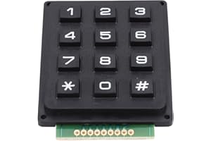 GOSTCAI 12 Keys 3x4 Push Buttons Keyboard Modules,Portable MCU External Keypad,Easy to Connect and Use,For Single Chip Microcontroller.0-9 Numerals/Star(*)/ Hash(#).