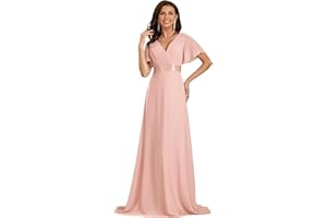 Ever-Pretty Robe de soirée en Double V-col et Manches Courtes 09890