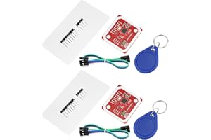 QWORK® 2 Piezas PN532 NFC RFID V3 Módulo Kit, Lector NFC y RFID, Soporte I2C, SPI y HSU