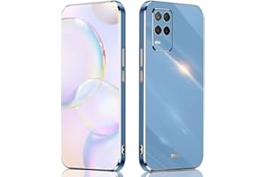 ILING Funda para Xiaomi Mi 10 Lite 5G, Silicona Coloreada Case, Estuche Ultrafino Anti-caída para Niña, Caja para Proteger la Cámara (Azul)