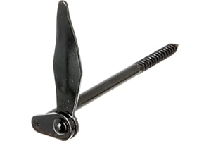 Alberts 307158 Arrêt de volet | Marseillais, à visser | acier, laqué noir cataphorèse | 180 mm