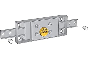 PREFER - Serrure à double panneton central pour rideau métallique enroulable - Saillie du cylindre en laiton chromé 7 mm - Pênes droits avec goupilles non rapportées diamètre 9,5 mm