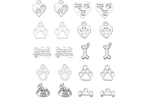 DanLingJewelry Assorted Shapes Tibetan Animal Charms Sea Animal Pet Animal Dangle Charms for Craft Jewellery Making