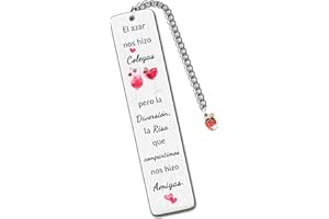 HZBLAZ Colega Mujer Marcadores Buena Amistad Apreciar Regalo Mujeres Amigas dimisión Acompañar Recuerdo Regalo cumpleaños Navidad Larga Distancia Acción Gracias Mejor amiga Recordatorio Libro Accesorio