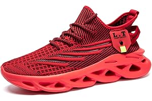 ZDFQLGV Mens Trainers Walking Sneakers Fitness Running Shoes Tennis Athletic Gym Shoes Outdoor Leisure Lightweight Breathable Soft Comfortable