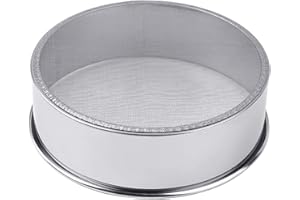 UNGROL ruiruiNIE Tamis à Farine, Professionnel Rond en Acier Inoxydable à Mailles Fines passoire à Huile Farine passoire Tamis Tamis gâteau Cuisson Cuisson Outil de Cuisine