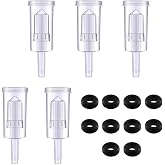 Fermentation Airlock, Guador 5 Pieces Plastic Fermentation Airlock with 10 Pieces Silicone Washer Fermentation Airlock for Pr