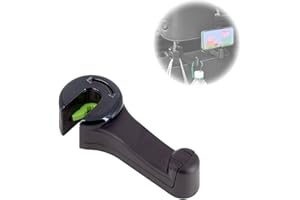 VIWAVEE Uchwyt na zagłówek samochodowy 2 w 1 z uchwytem na telefon komórkowy, hak tylny 360°, na torbę, zakupy, organizer, uchwyt na torebkę (kolor czarny, 1 opakowanie)