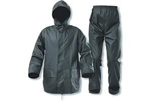 ZOEGO Rain Suits for Men Women Waterproof Heavy Duty Raincoat Fishing Rain Gear Jacket and Pants Hideaway Hood