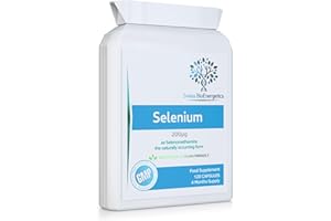 SWISS BIOENERGETICS Selenium 200µg - 120 Capsules – 4 Month Supply as Selenomethionine The Naturally Occurring Form with Superior bioavailability - Made in The UK