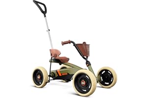 BERG Buzzy Retro 2-en-1 Vert | Vélo Enfant avec Pédales & Draisienne | Tricycle Évolutif pour Garçon & Fille | Jouet Extérieur Stable & Sécurisé