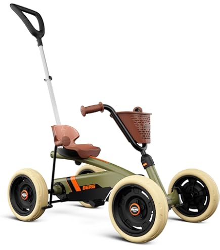 BERG Buddy John Deere | Kinder skelter vanaf 3 jaar met BFR-systeem | Trapauto met verstelbare stoel | Luchtbanden voor comfort | Schommelas voor stabiele ritten