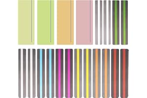ALLAZONE Allaonze 20 PCS Bandes de Lecture Guidée Bandes de Surbrillance Colorées Lecture des Règles de Suivi pour Enfants, Enseignants, Personnes Souffrant de Dyslexie