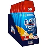 Finish Powergel Detersivo Lavastoviglie Anti Odore, Gel Lavastoviglie, 7 x 210 Lavaggi, 4200ml