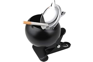 FASHIONAPPLE 1 Pièces de Cendriers pour L'extérieur, Cendriers pour Le Jardin,Balcon Du Cendrier à Vent,Terrasse, pour Le Serrage,Coupe en Maille Storm avec Fonction de Serrage,en Plein Air,Clamp Mesh Cup,A