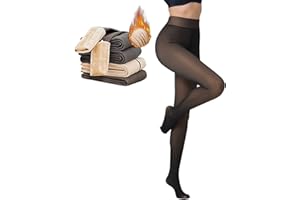 Puimentiua Collant Polaire Femme,éLasticité Legging Collant,Collant Grande Taille,Collant Polaire Femme Effet Transparent Grande Taille S-M,L-XL,XXL Taille Leggings Femme Chaleureux