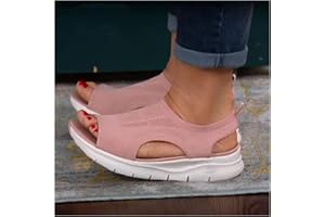 EDANEL Sommer waschbare Slingback Orthopädische Slide Sport Sandalen, Orthopädische Slide Sport Sandalen, Super Bequeme Sport Strick Sandalen, Mesh Weiche Sohle Casual Damenschuhe