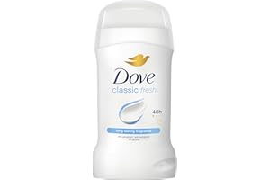 Dove Classic Fresh Women's Antiperspirant Deodorant Cream Stick for 48 hour sweat protection and long-lasting fragrance with ¼ moisturising cream 50 ml