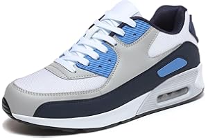 MANZOOR Homme Air Running Chaussures de Course à Pied Tendance pour avec Coussin d'air Baskets Femme Sneaker décontractées pour la Marche Le Tennis Le Basket-Ball la Gym Les Sports