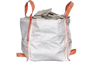 BIGBAGLAND Mini Big Bag 45x45x45cm | 2 PZ | 500KG | Sacchi per macerie | 1, 2, 5 e 10 PZ disponibili | Big bags cantiere | Sacconi big bag | sacco per giardinaggio | sacco per montacarichi | Scarico macerie