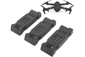 ASHATA Batería de Repuesto para E58 E68 JY109 998PRO, RC Drone Batería de Litio, 3.7V 1800mAh Control Remoto UAV Batería para E58 E68 JY109 998PRO Quadcopter 3pcs