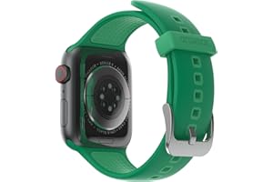 ‎OTTERBOX OtterBox Całodzienny pasek do zegarka Apple Watch 44/45/46mm, wytrzymały, miękki w dotyku silikonowy pasek do zegarka Apple Watch, Jasnozielony