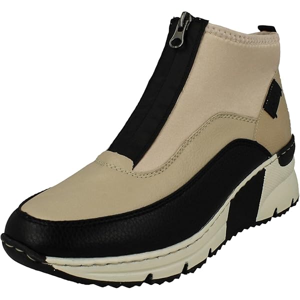 Remonte Dames High-Top Sneaker D0T77, Vrouwen halfhoge schoenen, losse inlegzool, waterafstotend, remonteTEX, Groen Combi 52, 36 EU Weit