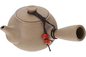 GANAZONO Chinoise Céramique Théière Classique Bouilloire avec Poignée Porcelaine Kung Fu Théière Mino Ware Kyusu Theeapot Thé Kettle pour Restaurant