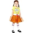 amscan Childs Girls Officially Licensed Spongebob Squarepants Fancy Dress Costume