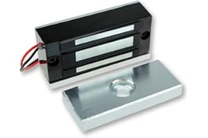 LIBO SMART HOME LIBO Serratura magnetica elettrica 60KG/130lbs Controllo accessi Serratura metallica in metallo DC12V Fail Safe NC Tipo per sistema di sicurezza Porta singola (L-60kg)