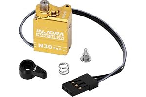 INJORA N30 PRO NANO mässing högt vridmoment servo med servosparare för SCX30
