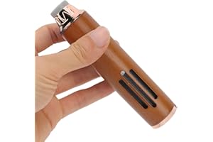 SEPTPENTA Cenicero de Mano para Automóvil, Mini Estuche de Cigarrillos Portátil, Gran Capacidad Puede Almacenar 10 Colillas de Cigarrillos, Cubierta Cigarrillos Voladores Antihollín, Almacenar (Rose Gold)