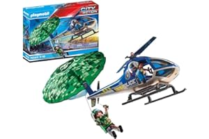 PLAYMOBIL | City Action | Polizei-Hubschrauber | Spielzeug für Kinder ab 4 Jahren | 70569