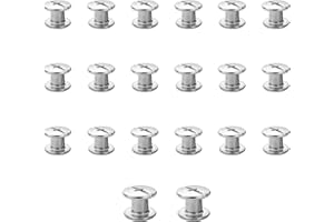 JJWNMLL 20 Sets Chicago Screw Posts, Rivet Chicago Binding Screws, Metal Rivet Replacement Repair for Bags, Collar, Harness, Luggage, Purse, Dog Lead, Backpack, Belt
