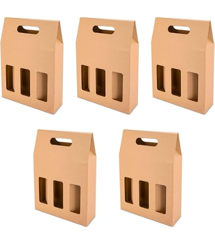 Lot De 10 Boîtes Carton Bouteilles Vin & Bière Avec Coussin Air Gonflable - Protection Complète