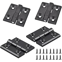 ECENCE Lot De 2 Charnière De Porte Argent, Penture Paumelle Renforcée Par 4 Billes En Acier, Charnière En Inox 304 (V2A) Épaisseur Du Matériau 2,5 Mm Vis Pour Portes Massives