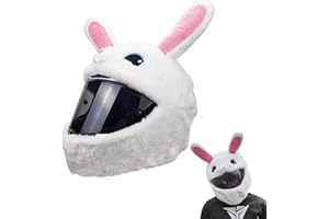 YUUFCY Motorradhelm Cover,Motorradhelm Abdeckung Plüsch,Cartoon Plush Motorcycle Helmet Cover,Motorradhelm Überzug Lustigmotorradhelm Überzug Plüsch,Für Männer, Frauen(Ohne Helm)