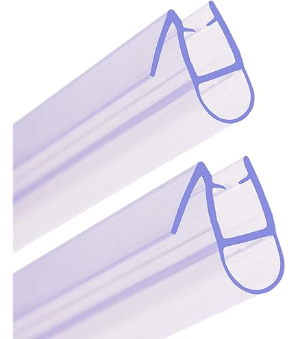NIAWECAN Shower Screen Seal Strip, 2 Pcs Clear Shower Door Seal Strip