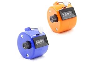 Nombre Compteur Main Compteur Couleur Main Compteur manuel Compteur Chiffres Mécanique Clicker manuel Métal 4 chiffres pour entraîneur sportif événement casino formation scolaire 2 pièces 2 couleurs