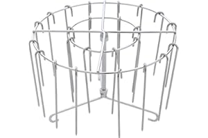 ZHONGKO Grill Rack for Air Fryer, Air Fryer Brooch Rack, Vertical Stand Barbecue Rack for More Even Heating, Stainless Steel Round Hanging Kebab Rack for Meat skewers, Chicken Legs, Wings, Thighs