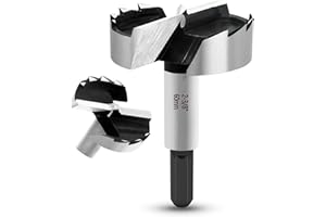 NICAVKIT Professional Forstnerbohrer 60mm für Holz,60mm Forstner bohrer Bit Holz Lochschneider mit Sechskantschaft, Holzbohrer Topfbohrer Kunstbohrer für Holzs