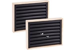 nbeads 2 st PU-läderring displaybricka, 7 fack ring örhänge förvaringsställ armband halsband display smycken för detaljhandel