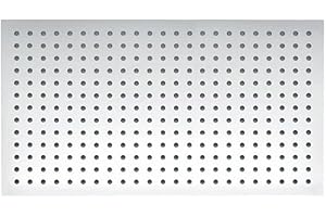 BERNSTEIN Tête de douche rectangulaire DPG2051 en acier inoxydable chromé - 50 x 30 cm