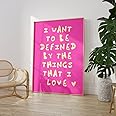 Craft Maniacs Taylor's When I Want To Be Defined A4 Matt Laminated Framed/Unframed Poster For Pop Singer Lovers | Ideal For Room & Office Decoration (Unframed)