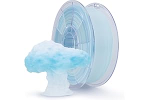 ZIRO Filament do drukarki 3D, półprzezroczysty filament PLA 1,75 mm, wielokolorowy tęczowy filament PLA, 1 kg, seria sezonowa - zima