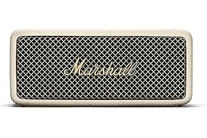 Marshall Emberton II Altavoces Bluetooth portátiles, inalámbricos, Emparejables, IP67 Resistentes al Polvo y al Agua, más de 30 Horas de Tiempo de reproducción, Crema