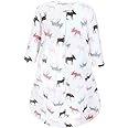 Hudson Baby Unisex Baby Plush Sleeping Bag, Sack, Blanket, Pink Moose Long Sleeve, 0-6 Months