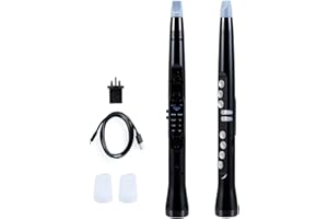 Maxmass Digital Wind Instrument, Rechargeable Electronic Saxophone with MIDI Function, Wireless, 100 Tones, HIFI Speaker, 4-Octave Range, Portable Electric Wind Instrument for Beginners Kids Adults