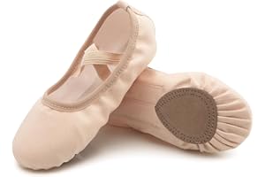 Acfoda Zapatillas Danza Lona Niñas Antideslizantes Calzado Ballet Gimnasia