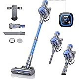 BuTure VC50 Aspirapolvere Senza Fili con Ricarica a Parete, 450W/38KPa Scopa Elettrica Senza Fili Potente, Touchscreen, 55Min